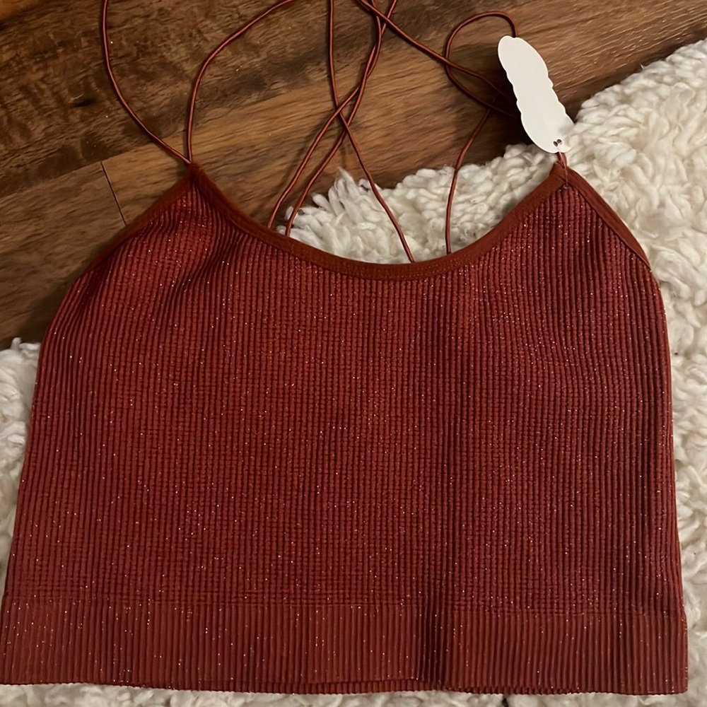 Maroon Crop Top from Suzette